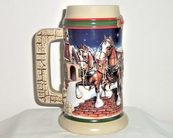 Budweiser 1998 Stein Clydesdale Horses Sewnsewsister