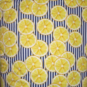 Tote Bag Lemons Knitting Bag Sewnsewsister afbeelding 2