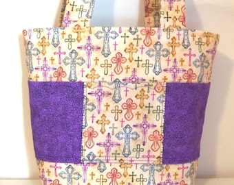 Tote Bag Christian Religious Sewnsewsister