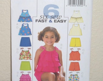 Child Girl  Tops Shorts Sewing Pattern Sewnsewsister