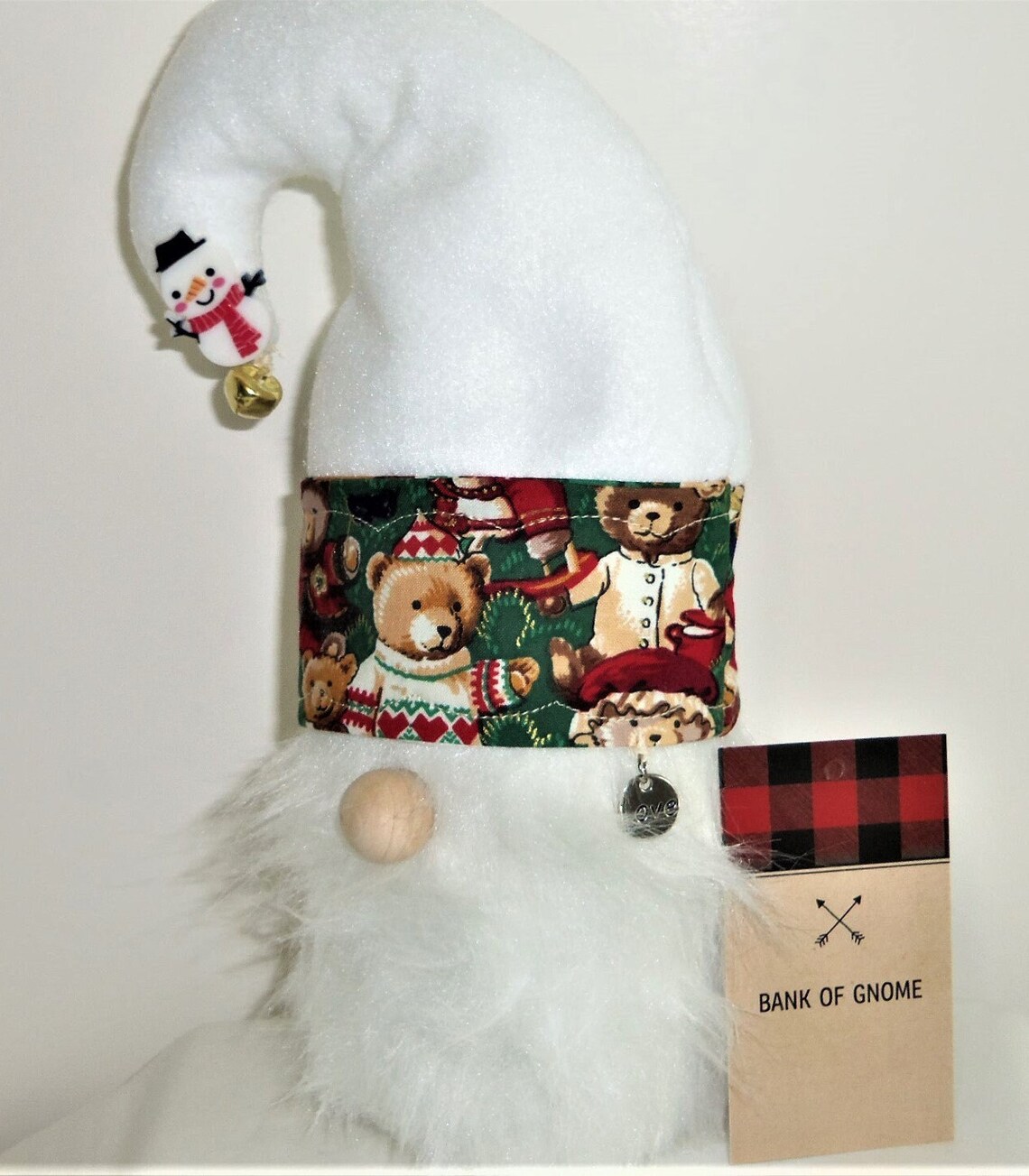 Bank of Gnome Child Gnome Bank Christmas Bank Holiday Etsy