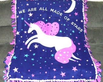 Fleece Tie Blanket Throw Sewnsewsister