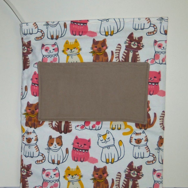 Heating Pad Cover Pocket Flannel 2 layers, Kitty Pillow Cover, Sewnsewsister