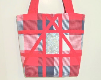 Tote Bag Canvas Rhinestone Bag Sewnsewsister