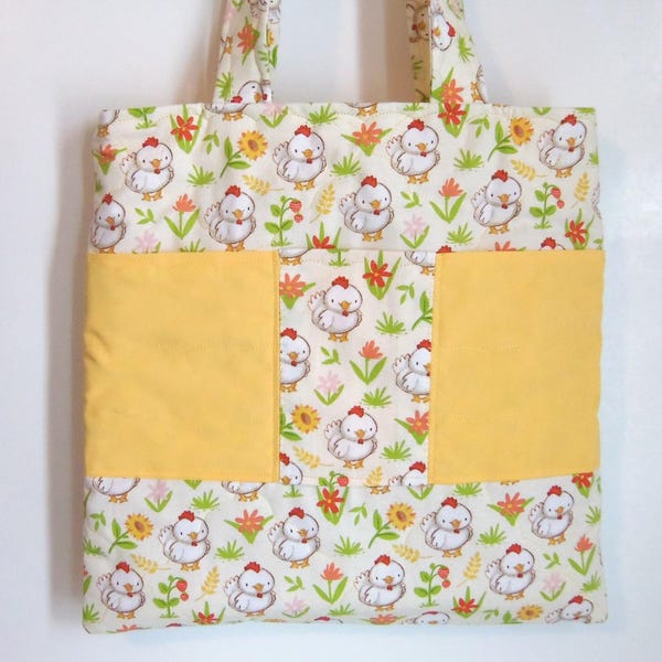Child Flat Tote Bag Kid Toy Purse Sewnsewsister