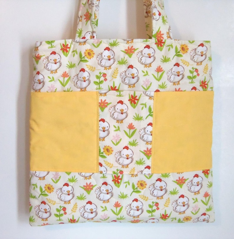 Child Flat Tote Bag Kid Toy Purse Sewnsewsister image 1
