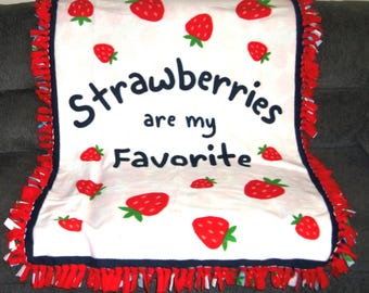 Fleece Tie Blanket Throw Sewnsewsister