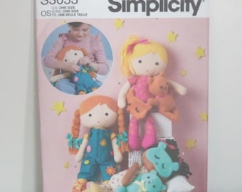 Stuffed Dolls with Clothes Sewing Pattern Sewnsewsister