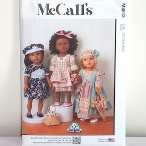 McCall&#39;s 18&quot; Doll Clothes Pattern New Uncut