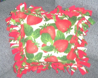 Tie Pillow Fleece Cover Sewnsewsister