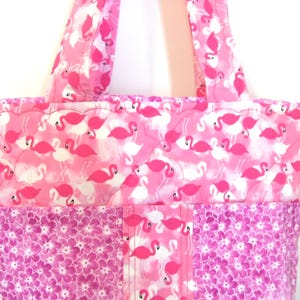 Tote Bag Flamingo Knitting Bag Sewnsewsister bild 6