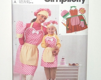Misses' and Children's Matching Apron Pattern Sewnsewsister