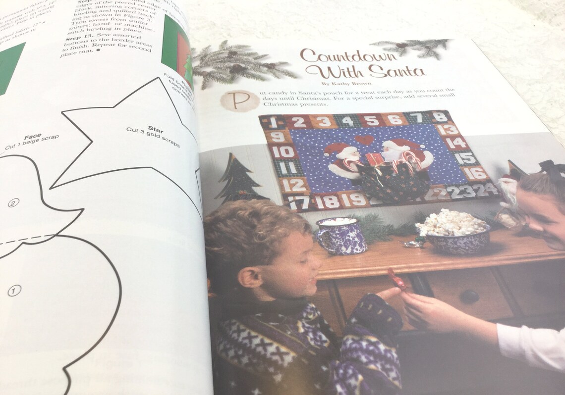 Christmas Quilting Country Christmas Quilt Book Quilt Etsy