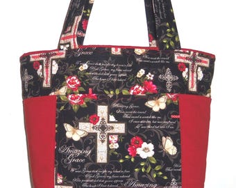Tote Bag Christian Religious Sewnsewsister