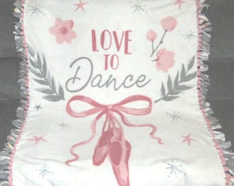 Fleece Tie Blanket Throw Sewnsewsister