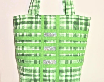 Tote Bag Canvas Rhinestone Bag Sewnsewsister