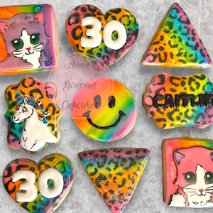 Rainbow 90’s nostalgia Sugar cookies 1dzn