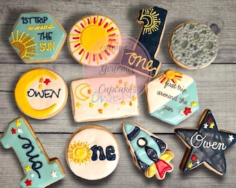 First Trip Around the Sun Sugar Cookies 1dzn
