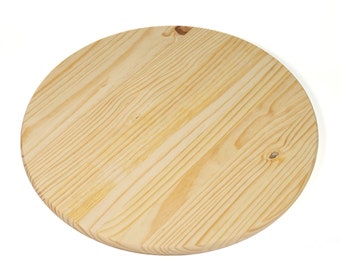 Unfinished Pine Round 18" For Table Top, Sign, or Serving Tray (net size 17.75")