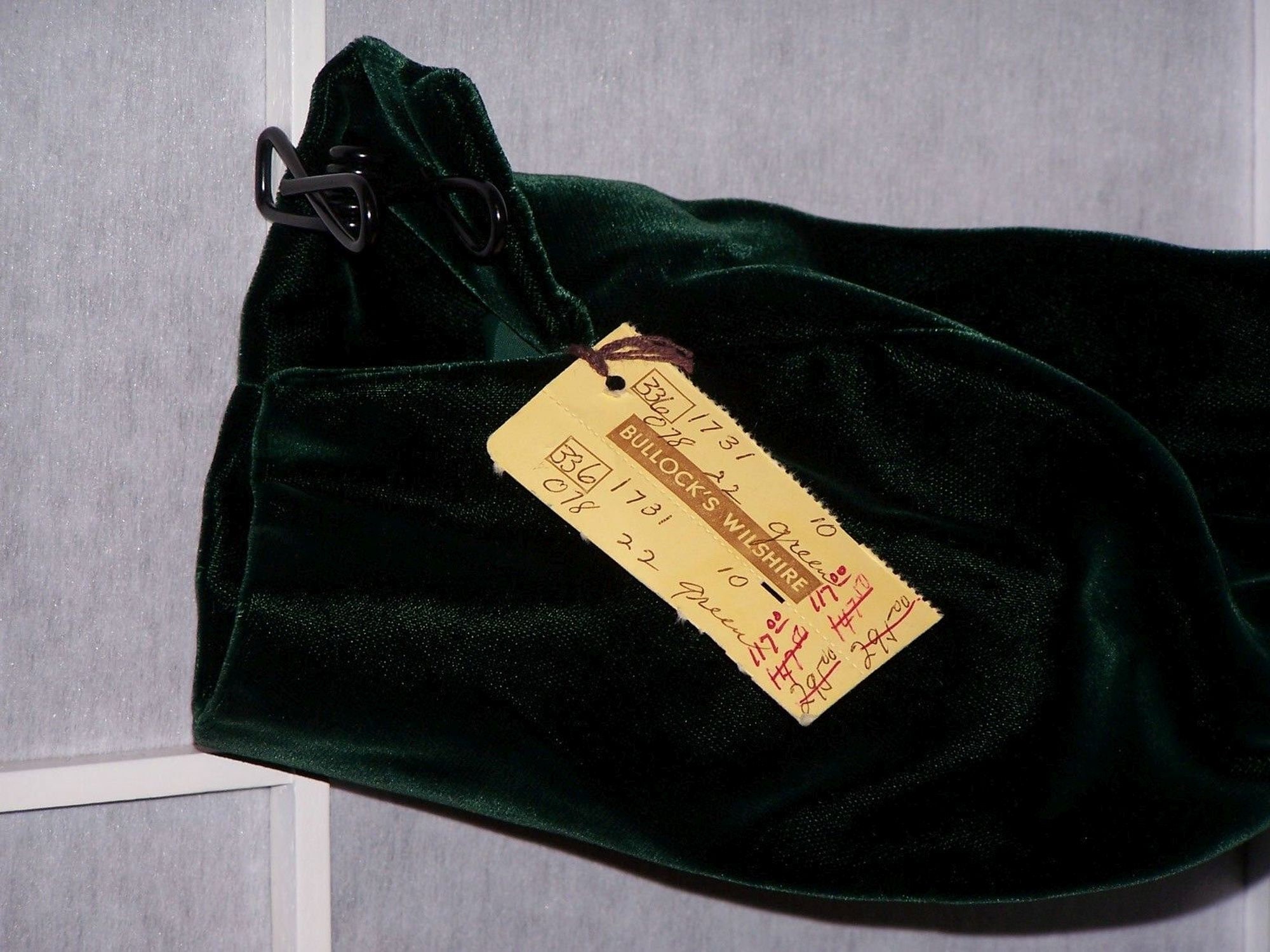 Vintage 1950s Green Velvet Coat