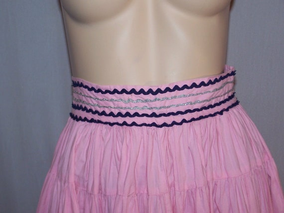 VINTAGE 1950s Pink Crinkle COTTON Rick Rack Trim … - image 4