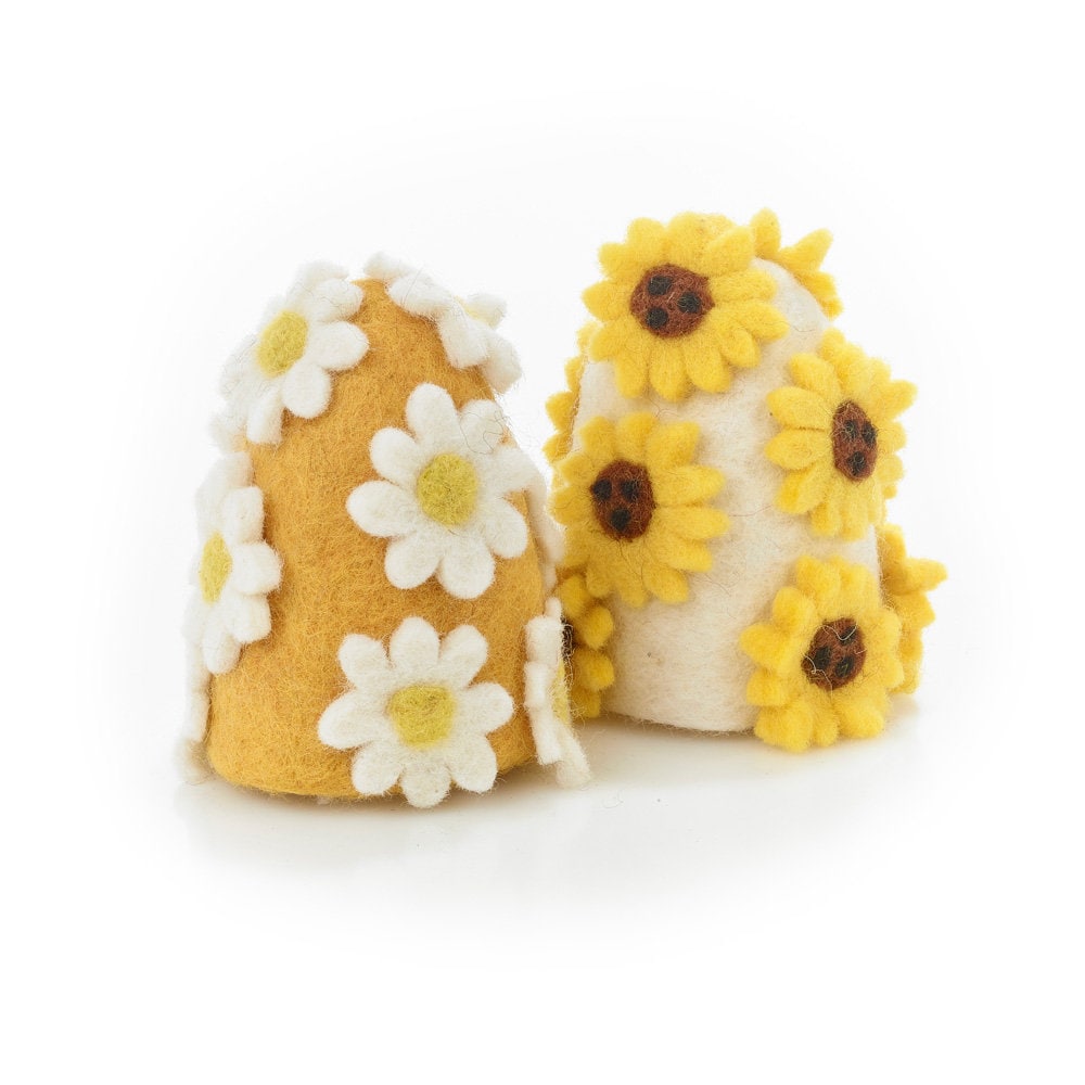 Spring Florals Egg Cosy - Sunflower - Daisy - Easter - Needle Felt ...