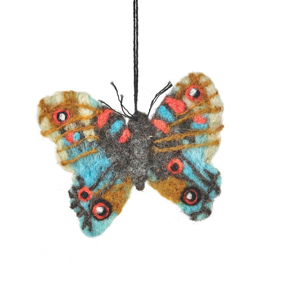 Handmade Felt Emperor Butterfly Hanging Decoration Handmade Felt Emperor Butterfly Hanging Decoration