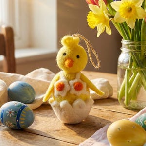 Yolko Ono Küken Ostern Handarbeit Filz Hängedekoration
