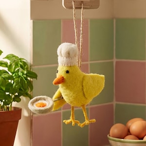 Chick Norris Ostern Handgemachte Filz Hängedekoration
