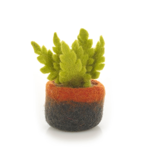 Ostrich Fern - Felt Plant - Standing Decoration - Handmade - Plant - Cactus - Succulent - Fair trade - Fake Plant - Plastic Free