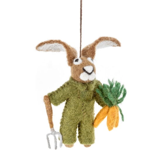 Gardener Mouse - Fairy Fae Handmade Needle Felt Decoration Gardener Mouse - Fairy Fae Handmade Needle Felt Decoration