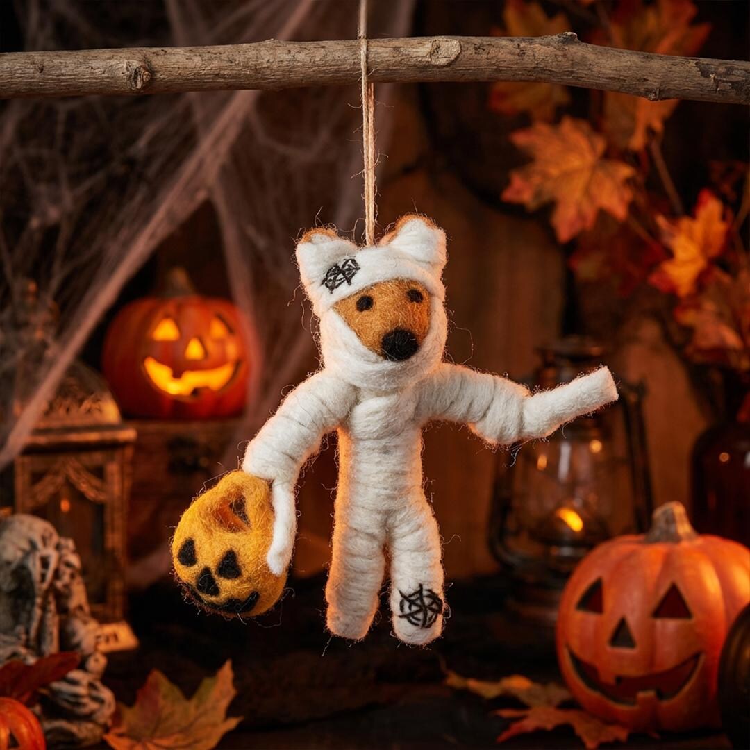 Foxy Mummy - Halloween - Hanging Halloween Decorations - Ethically