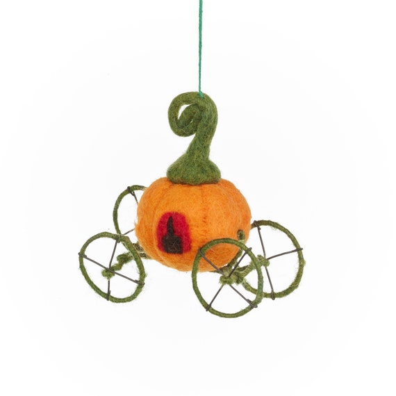Pumpkin Mouse - Fairy Fae Handmade Needle Felt Decoration Pumpkin Mouse - Fairy Fae Handmade Needle Felt Decoration