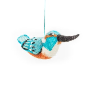 Hetty the Hummingbird - Dekoracja wisząca - Filc igłowy - Ręcznie robiony - Ptak - Zrównoważony - Biodegradowalny