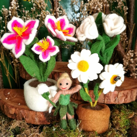 Handmade Felt Trixy the Garden Fairy Hanging Decoration Handmade Felt Trixy the Garden Fairy Hanging Decoration