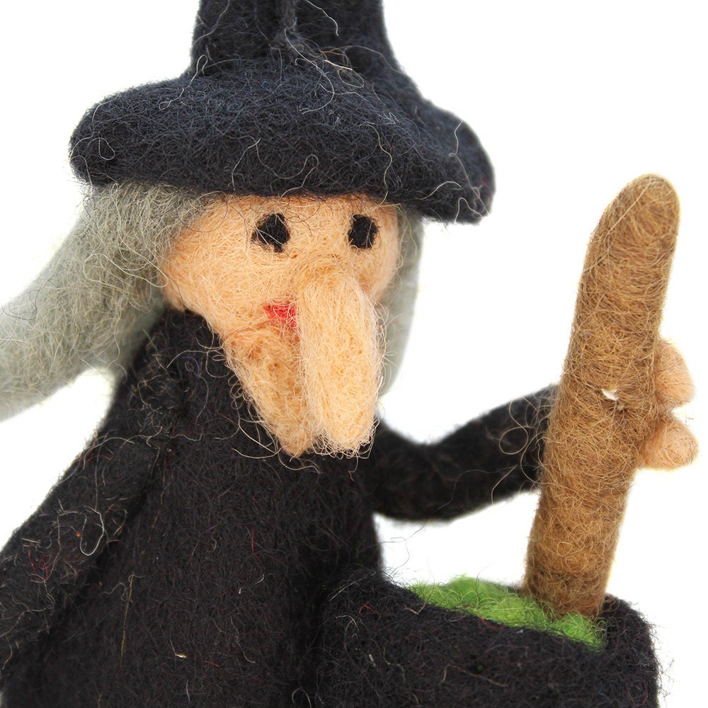 Felted Witch Kit with foam & needles