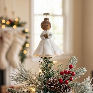 Black Angel Tree Topper - Etsy