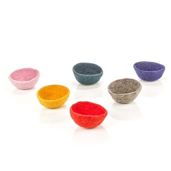 Colourful Trinket Dish - Felt - Needle Felt - Bowl - Quirky Homeware - Gift - Handmade