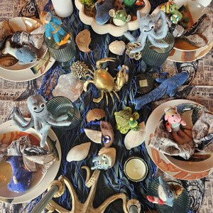 The Big Blue Whale-decoratie: handgemaakte naaldvilten Fairtrade-wol Sealife afbeelding 7