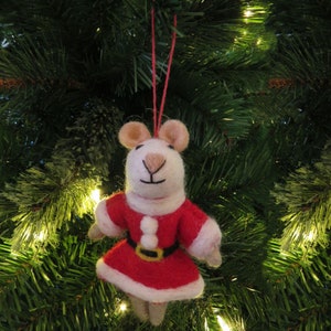 Mrs Santa Paws Christmas Decoration Woodland Christmas Woodland Felt so good Fairtrade Handmade Biodegradable image 4