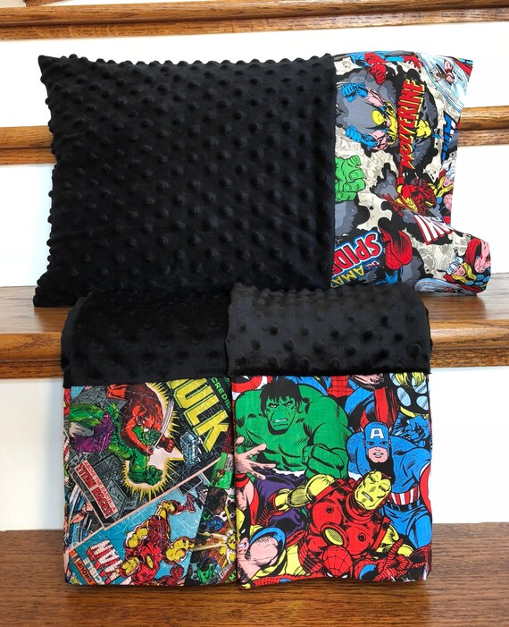 Superhero Pillowcase Minky Dot Pillowcase Travel Size Etsy