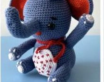 Baby Elephant Crochet Pattern, Cute Elephant Amigurumi Elephant Crochet Pattern, Crochet  Baby Elephan