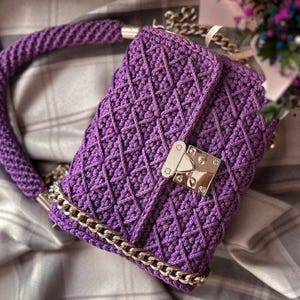Muster Tasche Frauen Tasche häkeln, Muster Tasche Umhängetasche Geldbörse Frauentasche Sommertasche häkeln