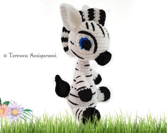Sweet Treat Crochet Top Pattern, Zebra No Sew Crochet Pattern,Amigurumi Zebra ,  Amigurumi crochet Pattern