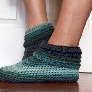 Women&#39;s Sweet Slippers Crochet Pattern, Crochet Pattern Slippers, Nordic Morning Slipper,  Easy Crochet Pattern