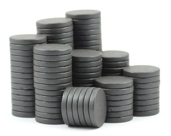 Ferrietschijfmagneten 20 mm x 3 mm C8 voor het maken van koelkastmagneten
