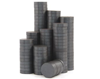 Magneti a disco in ferrite 14 mm x 3 mm C8 per realizzare magneti da frigorifero
