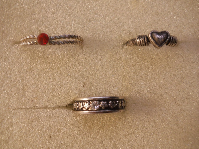 Toe Rings Set 3 pcs Fashion Crystals Jewelry