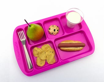 Create-Your-Own American Girl Doll 5 Items School Lunch Tray - You Pick the Meal! - Handmade Gourmet Doll Food For Your American Girl Doll