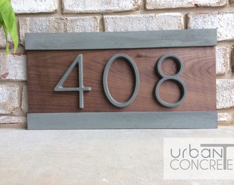 Modern House Numbers,House Numbers Sign, Address Plaque, Custom house Address, Realtor Closing Gift, Housewarming Gift. H